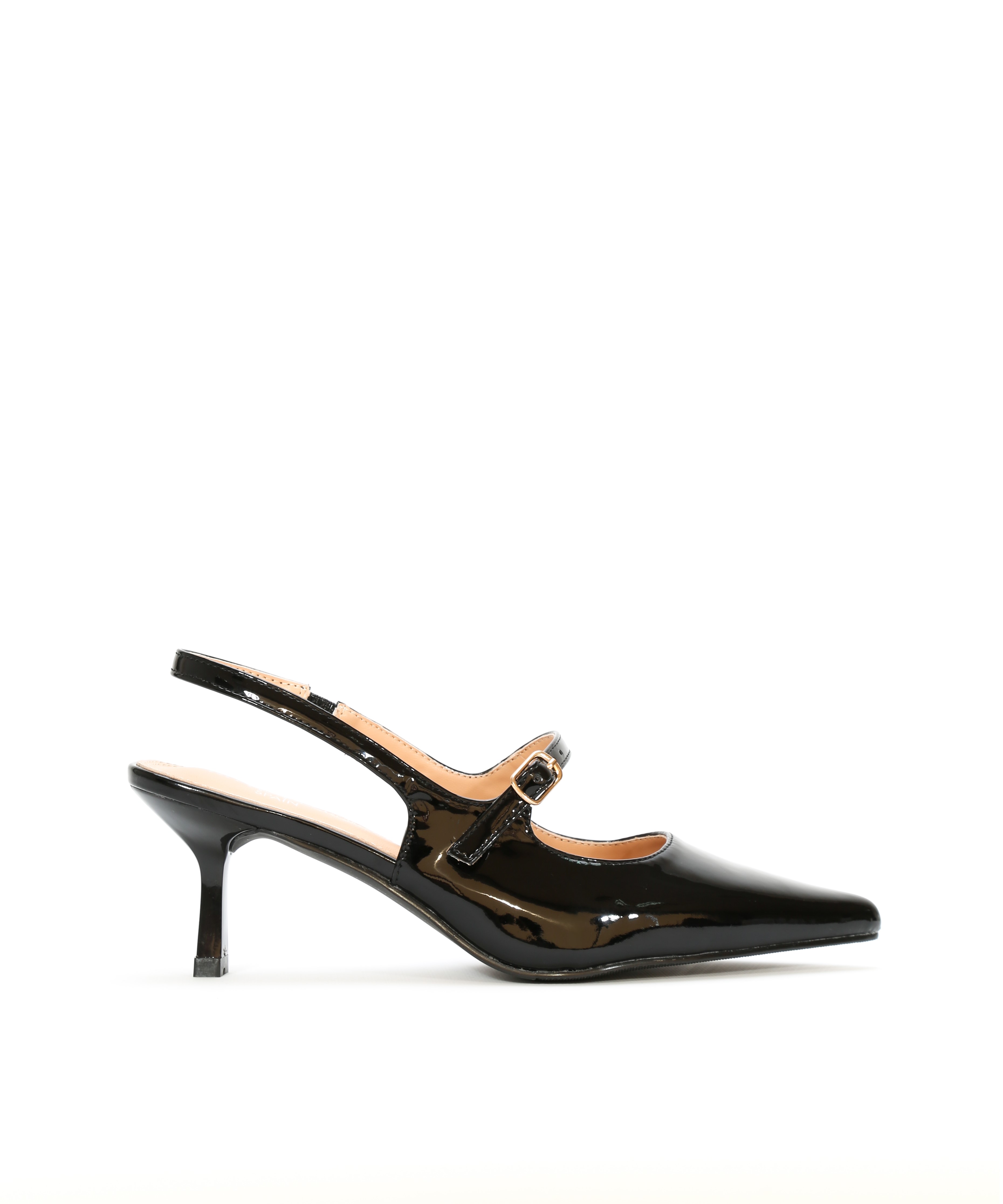 Zapato tac&oacute;n destalonado hebilla image number null